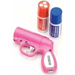 Mace Security Pepper Gun Pepper Spray 28gm Sprays up to 25ft Pink