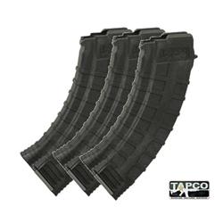 Magazine Tapco Intrafuse AK47 7.62x39 30 Rounds Black 3-Pack