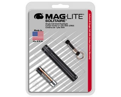 Maglite K3A016 AAA Solitaire Blister Pak Blk