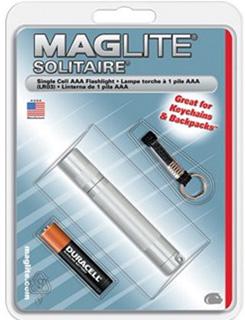 Maglite Mag-Lite Solitaire Blister Silver K3A106