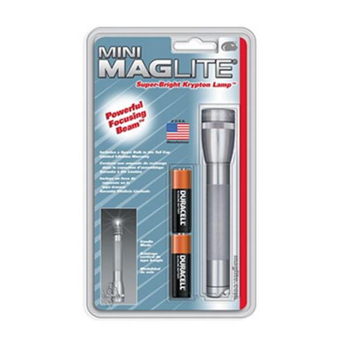 Maglite Mini Maglite AA Blister Gray Pewter M2A096