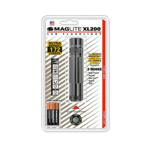 Maglite XL200 3-Cell AAA LED Gray Blister XL200-S3096