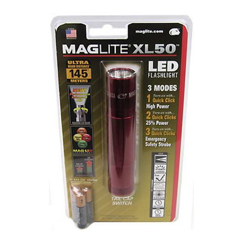 Maglite XL 50 Led Red-Blister XL50-S3036