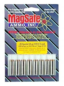 MagSafe Ammunition Self Defense 38 Special 37Gr SWAT 8Pk 80 MAG38W8
