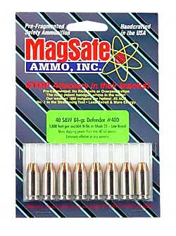 MagSafe Ammunition Self Defense 40 S&W 84Gr Defender 8Pk 80 MAG40D8