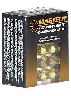 MagTech Gold 45 ACP 230Gr Jacketed Hollow Point +P 20 1000 GG45B