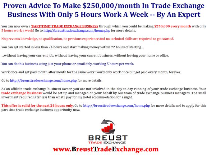? Make $250,000. It's No Accident. In 24 Hours, I Can Show You How! ?