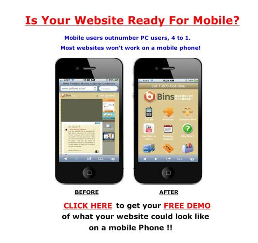Make mobile websites Columbia