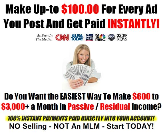 ***Make Up To $100 For Every Ad You Post And Get Paid Instantly*** 297