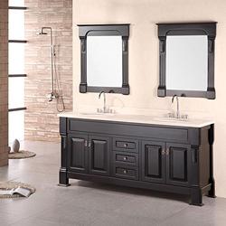 Marcos Solid Wood Double Sink Bathroom Vanity