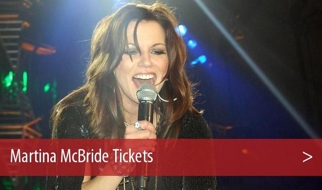 Martina McBride Greenville Tickets Concert - Bi-lo Center, SC