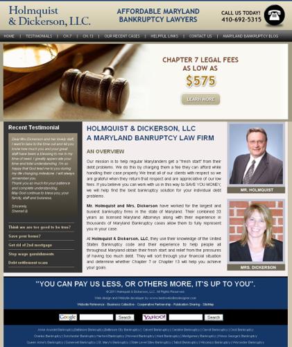 Maryland Bankruptcy Law Firm saves you money! $550 legal fee + filing fee