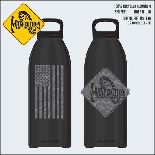 Maxpedition 32oz Water Bottle FLAG