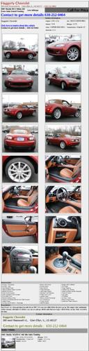 mazda mx-5 miata 2dr conv auto grand touring low mileage 12533 14722