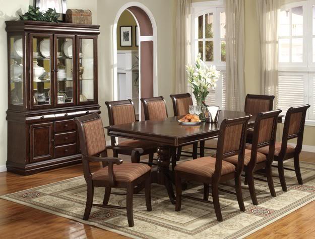 Merlot Formal Dining Table 7PC $699 ON SALE!! WE SHIP TO YOUR DOOR