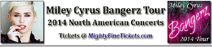 Miley Cyrus Bangerz Tour Concert in Dallas, TX Tickets 2014 AA Center