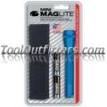 Mini-MagLite® Blue Flashlight Kit with Holster and 2 AA Batteries