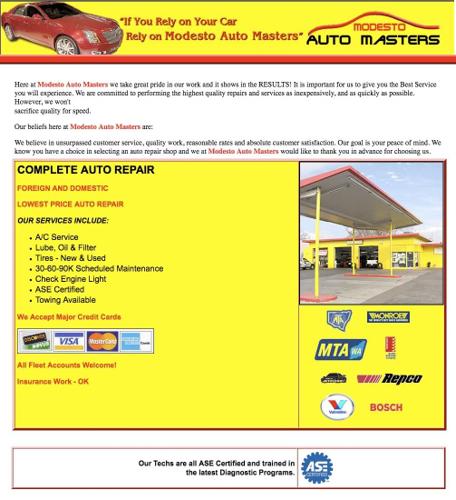 Modesto Auto Masters *The Lowest fee Leader *Printable Coupons