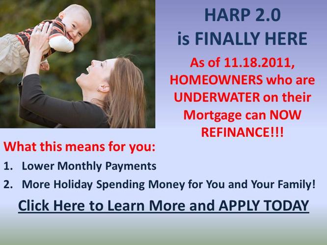 Modesto Homeowners - You can now REFINANCE your home if you're underwater on your mortgage!