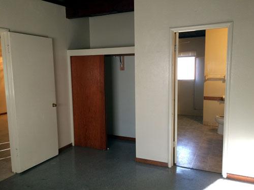 Modesto - This is a one-bedroom unit in a single-story 8-unit apartment complex.
