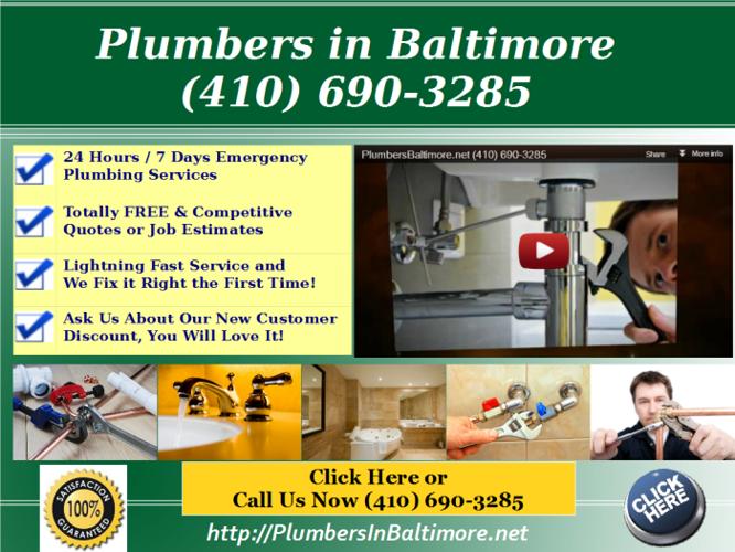 Most Affordable Baltimore Plumbers (410) 690-3285