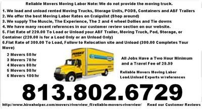 Moving Day for Less in Pinellas County and surrounding areas
