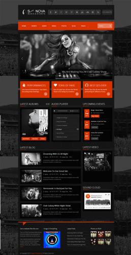 Music / Events Website Package For: Recording Artist, Concert & Event Promoter, etc