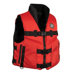 Mustang Accel 100 Fishing Vest - Red/Black - Small (MV4620-SM)