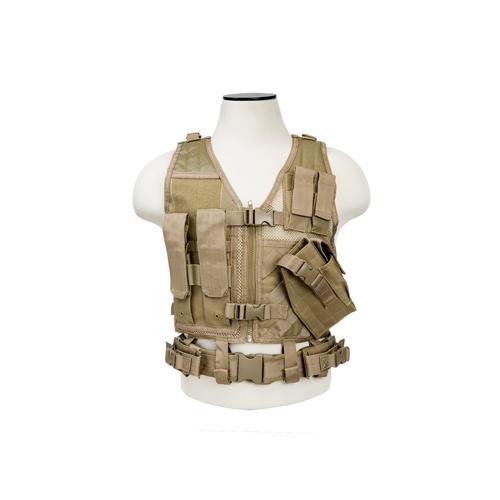NcStar Tactical Vest Childrens/Tan CTVC2916T