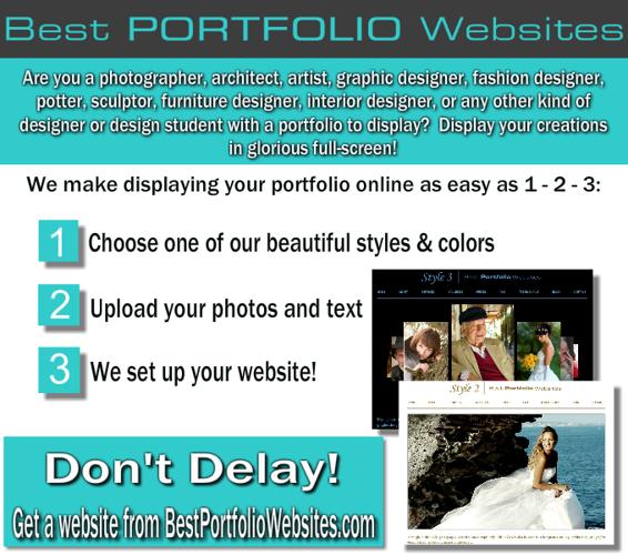 Need to display your portfolio on the web? Get a Portfolio Website wit