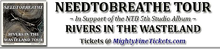 NEEDTOBREATHE Tour Concert in Birmingham Tickets 2014 Alabama Theatre