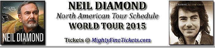 Neil Diamond Tour Concert Austin Tickets 2015 Frank Erwin Center