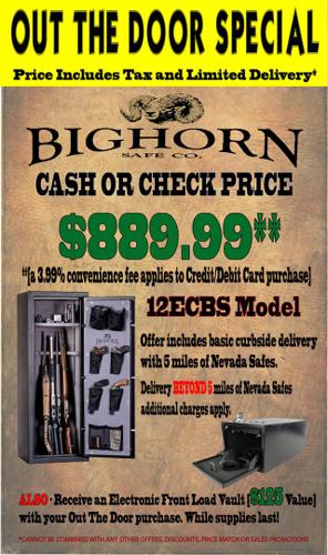 Nevada Safes - Bighorn 12 ecbs Model - Out The Door Special