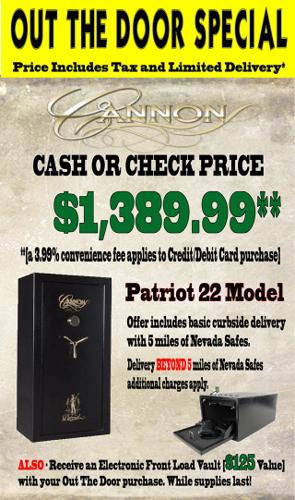 Nevada Safes - Cannon Patriot P22 Out The Door Special