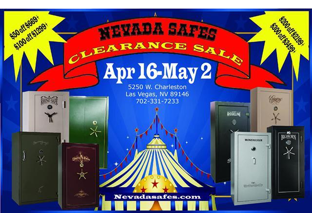 Nevada Safes Store-Wide CLEARANCE Sale!
