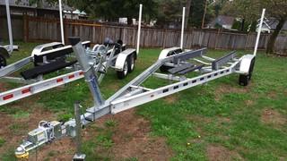 New 2016 6000# boat wt Double Axle Aluminum Boat Trailer for 21-24ft boat COM-6000