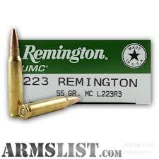 New .223 Remington FMJ Brass Ammo