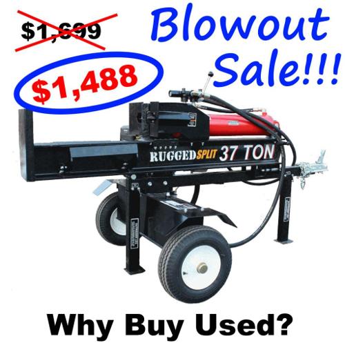 New 37 Ton Horizontal Vertical Log Splitter 9hp 16GPM with Warranty