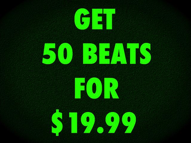 NEW BEATS FOR SALE !!! only $19.99 for 50 beats!!!