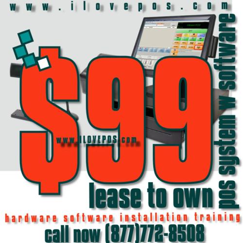 New Complete POS System with Pro Software Lease to Own $99 per month