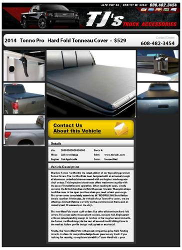 New Tonno Pro Hard Folding Tonneau Cover FREE SHIPPING
