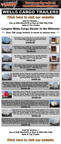 New Wells Cargo Enclosed V-Nose Trailers For Sale All Sizes Best Prices In Midwest