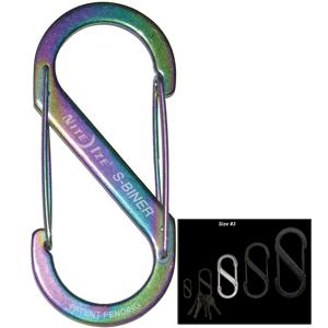 Nite Ize S-Biner Stainless Steel Size #3 - Spectrum (SB3-03-07)