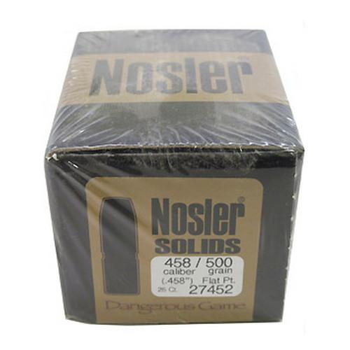 Nosler 27452 458 Cal 500gr FP Solids (25 ct)