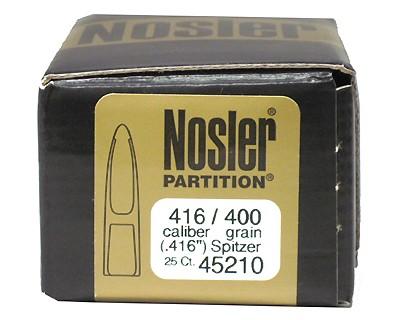 Nosler 45210 416 Cal 400gr SpPartition (25 ct)