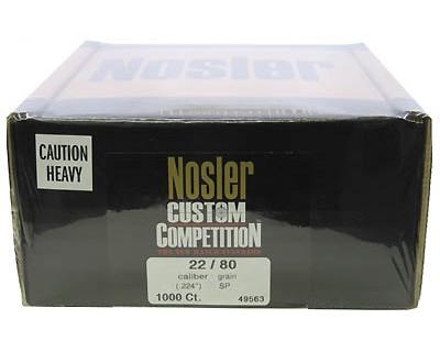 Nosler 49563 22 Cal 80gr CstCmp HPBT (1000 ct)