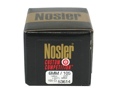 Nosler 53614 6mm 105gr CustComp HPBT (100 ct)