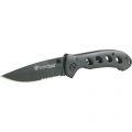 Oasis Drop Point Blade Knife 40% Serrated Edge Blade