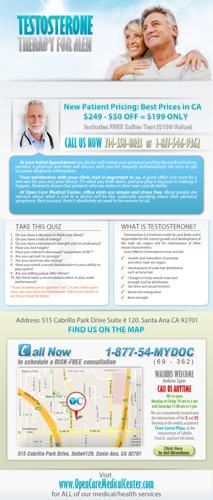 OCMC - New HORMONE Replacement Therapy for Men - FREE testing92415