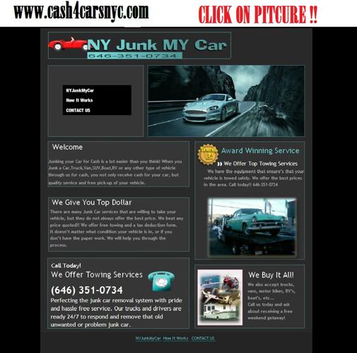 ~On Screen ^ Gives Cash everytime You junk Car Sell Now - 646-351-0734